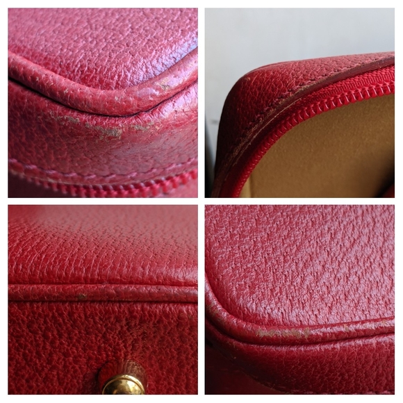 Gucci vintage bamboo vanity in red. RARE - Picture 2 of 11